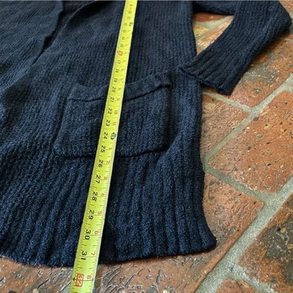 BAREFOOT DREAMS - Cozychic Lite Long Weekend Cardi in Black szS - Picture 13 of 15